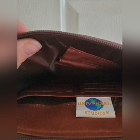 Universal Studios Embrordered Leather Wristlet